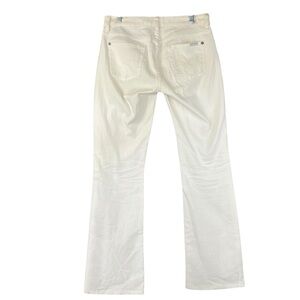 7FAMK 7 For All Mankind Kimmie Bootcut White Denim Jeans Size 27
